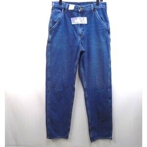 CARHARTT Men's Size 34 (33x36) Utility Jeans Carpenters Loose Fit Dungaree